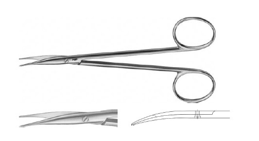 ДЖЕЙМСОН-ВЕРБЕР НОЖИЦІ ДЛЯ СУХОЖИЛЛЯ ВИГНУТІ 130MM